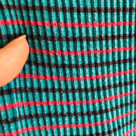 Free People Terra maxi dress ribbed halter teal - Picture 8 of 10